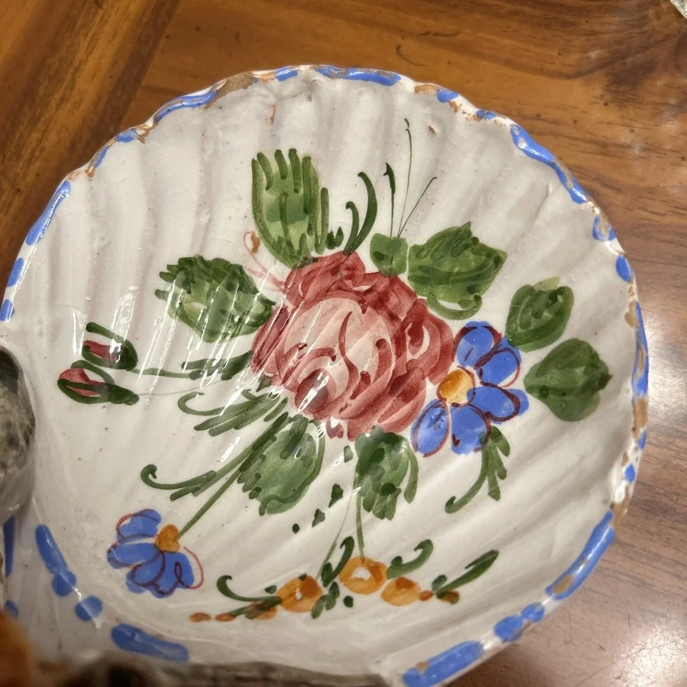 italian artist pottery Hand painted‎ JWC 2006 Divided Dish